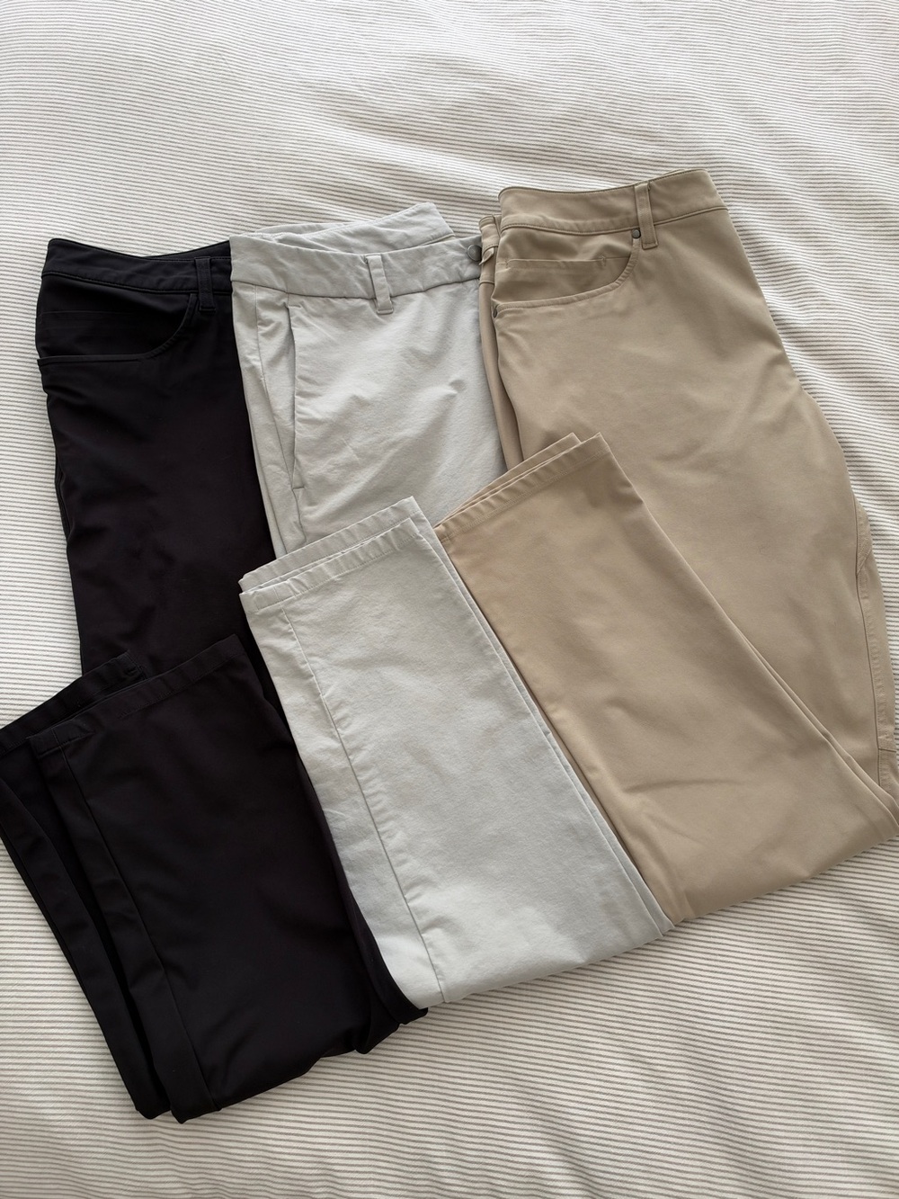 Lululemon ABC Pants - Black, Light Gray, Taupe